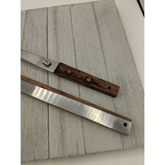 Vintage Set 2 Vernco Stainless Steel Carving Knife Fork Set Large 13" & 16" - Picture 7 of 8